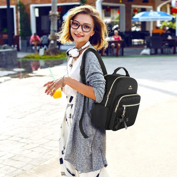 Lightweight Mini Backpack Purse for Daily Use - USB Charging & Organizer Bag - Picture 2 of 9